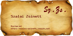 Szalai Zsinett névjegykártya
